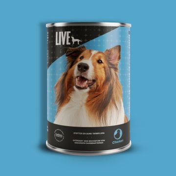 LIVE Dog Wet Huhn